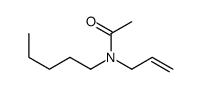 N-pentyl-N-prop-2-enylacetamide结构式