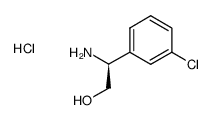 (S)-2-amino-2-(3-chlorophenyl)ethan-1-ol hydrochloride结构式