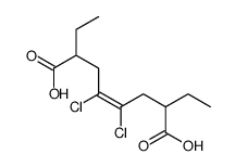 4,5-dichloro-2,7-diethyloct-4-enedioic acid Structure
