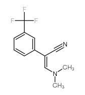 3-二甲基氨基-2-[3-(三氟甲基)苯基]丙烯腈结构式