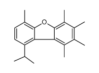 1,2,3,4,6-pentamethyl-9-propan-2-yldibenzofuran结构式