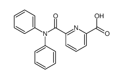 6-(diphenylcarbamoyl)pyridine-2-carboxylic acid Structure