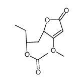 [(2S)-1-(3-methoxy-5-oxo-2H-furan-2-yl)butan-2-yl] acetate Structure