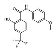 2-hydroxy-N-(4-methoxyphenyl)-4-(trifluoromethyl)benzamide结构式