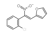 Furan, 2-[2- (2-chlorophenyl)-2-nitroethenyl]-结构式