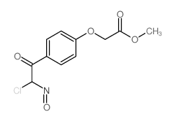 Acetic acid,2-[4-(2-chloro-2-nitrosoacetyl)phenoxy]-, methyl ester Structure