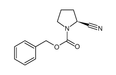 (S)-2-氰基吡咯烷-1-羧酸苄酯结构式