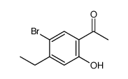 1-(5-bromo-4-ethyl-2-hydroxyphenyl)ethanone结构式