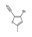 3-溴-5-甲基-2-噻吩甲腈结构式