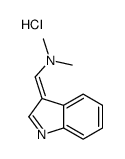 1H-indol-3-ylmethylidene(dimethyl)azanium,chloride结构式