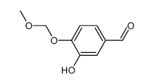 3-hydroxy-4-(methoxymethoxy)benzaldehyde Structure