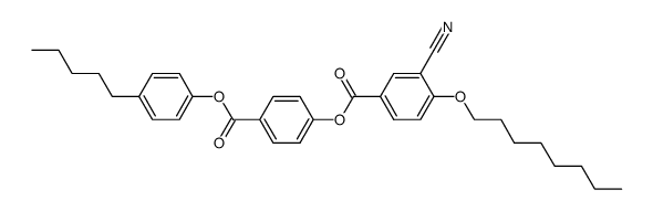 4-pentylphenyl 4-(3-cyano-4-n-octyloxybenzoyloxy)benzoate Structure