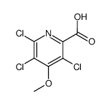 3,5,6-trichloro-4-methoxypyridine-2-carboxylic acid结构式