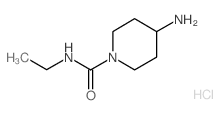 4-amino-N-ethyl-1-piperidinecarboxamide(SALTDATA: HCl)结构式