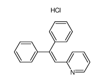 hydrochloride salt of 2-(2,2-diphenylethenyl)pyridine Structure