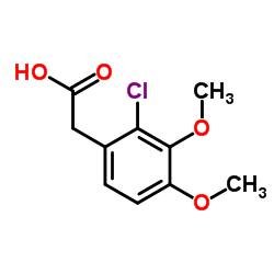 2-(2-chloro-3,4-dimethoxyphenyl)acetic acid Structure