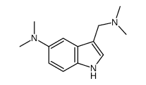 3-[(dimethylamino)methyl]-N,N-dimethyl-1H-indol-5-amine结构式