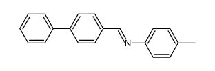 N-[(p-phenyl)benzylidene]-p-methylaniline结构式