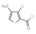 3-氯-4-甲基-2-噻吩羰酰氯结构式