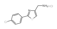 [2-(4-氯苯基)-1,3-噻唑-4-基]甲胺盐酸盐结构式