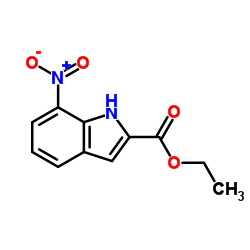 7-硝基吲哚-2-羧酸乙酯结构式
