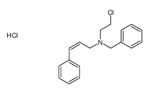 benzyl-(2-chloroethyl)-[(E)-3-phenylprop-2-enyl]azanium,chloride Structure