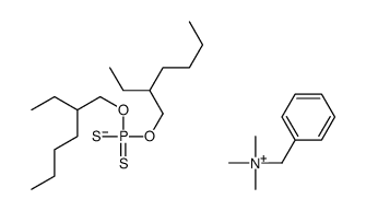 benzyl(trimethyl)azanium,bis(2-ethylhexoxy)-sulfanylidene-sulfido-λ5-phosphane Structure