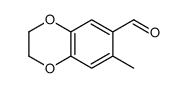 7-甲基-2,3-二氢-1,4-苯并二恶英-6-甲醛结构式