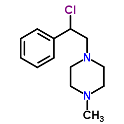 1-(2-Chloro-2-phenylethyl)-4-methylpiperazine结构式