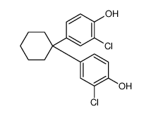 2-chloro-4-[1-(3-chloro-4-hydroxyphenyl)cyclohexyl]phenol结构式