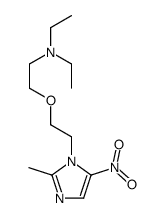 N,N-diethyl-2-[2-(2-methyl-5-nitroimidazol-1-yl)ethoxy]ethanamine Structure