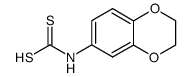 (2,3-dihydrobenzo[b][1,4]dioxin-6-yl)carbamodithioic acid结构式