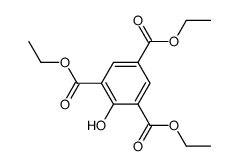 2-hydroxy-benzene-1,3,5-tricarboxylic acid triethyl ester结构式