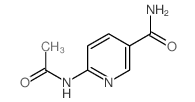 6-acetamidopyridine-3-carboxamide structure