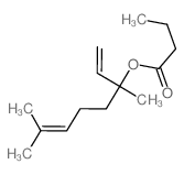 丁酸芳樟酯结构式