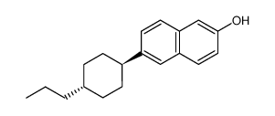 6-(trans-4-propylcyclohexyl)naphthalene-2-ol Structure