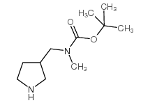 tert-Butyl methyl(pyrrolidin-3-ylmethyl)carbamate Structure