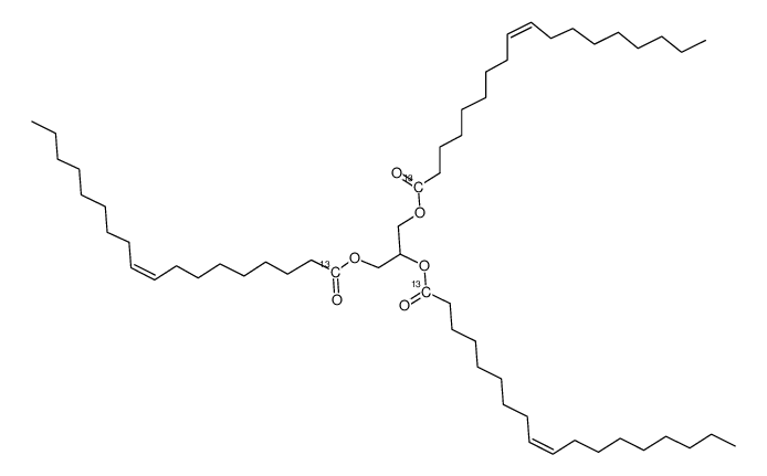 甘油三(油酸酯-1-13C)结构式
