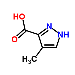 4-甲基吡唑-3-甲酸结构式