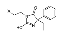 3-(2-bromoethyl)-5-ethyl-5-phenylimidazolidine-2,4-dione Structure