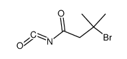 3-bromo-3-methylbutanoyl isocyanate Structure