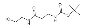 N-t-Boc-β-ala hydroxyethylamide结构式