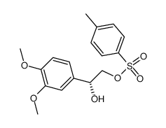 (R)-1-(3,4-Dimethoxyphenyl)-2-(tosyloxy)ethanol Structure