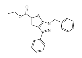 ethyl ester of 1-benzyl-3-phenyl-1H-thieno[2,3-c]pyrazole-5-carboxylic acid Structure