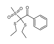 2,2-bis(ethylthio)-2-(methylsulfonyl)-1-phenylethan-1-one Structure