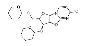 L-2,2'-anhydro-3',5'-di-O-tetrahydropyranyluridine Structure