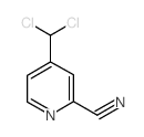 4-(dichloromethyl)pyridine-2-carbonitrile (en)2-Pyridinecarbonitrile, 4-(dichloromethyl)- (en) Structure