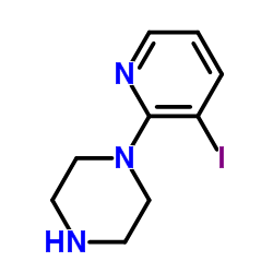 1-(3-碘吡啶)哌嗪结构式