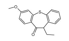 11-ethyl-7-methoxydibenzo(b,f)thiepin-10(11H)-one Structure