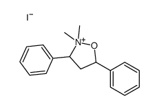 2,2-dimethyl-3,5-diphenyl-1,2-oxazolidin-2-ium,iodide Structure